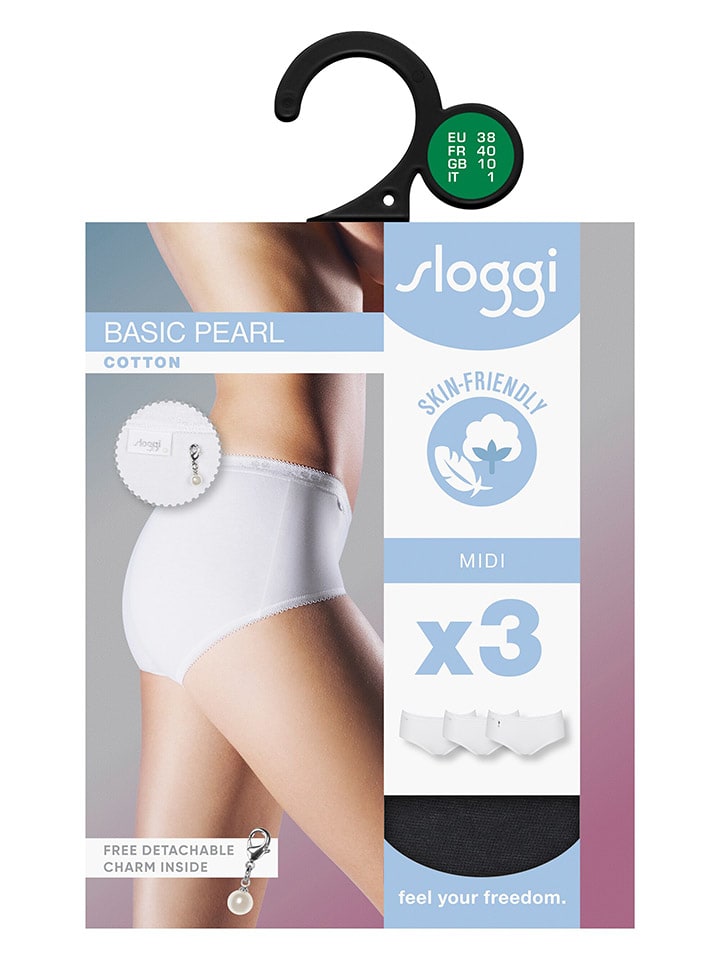 Sloggi 3er-Set: Pantys in Schwarz günstig kaufen