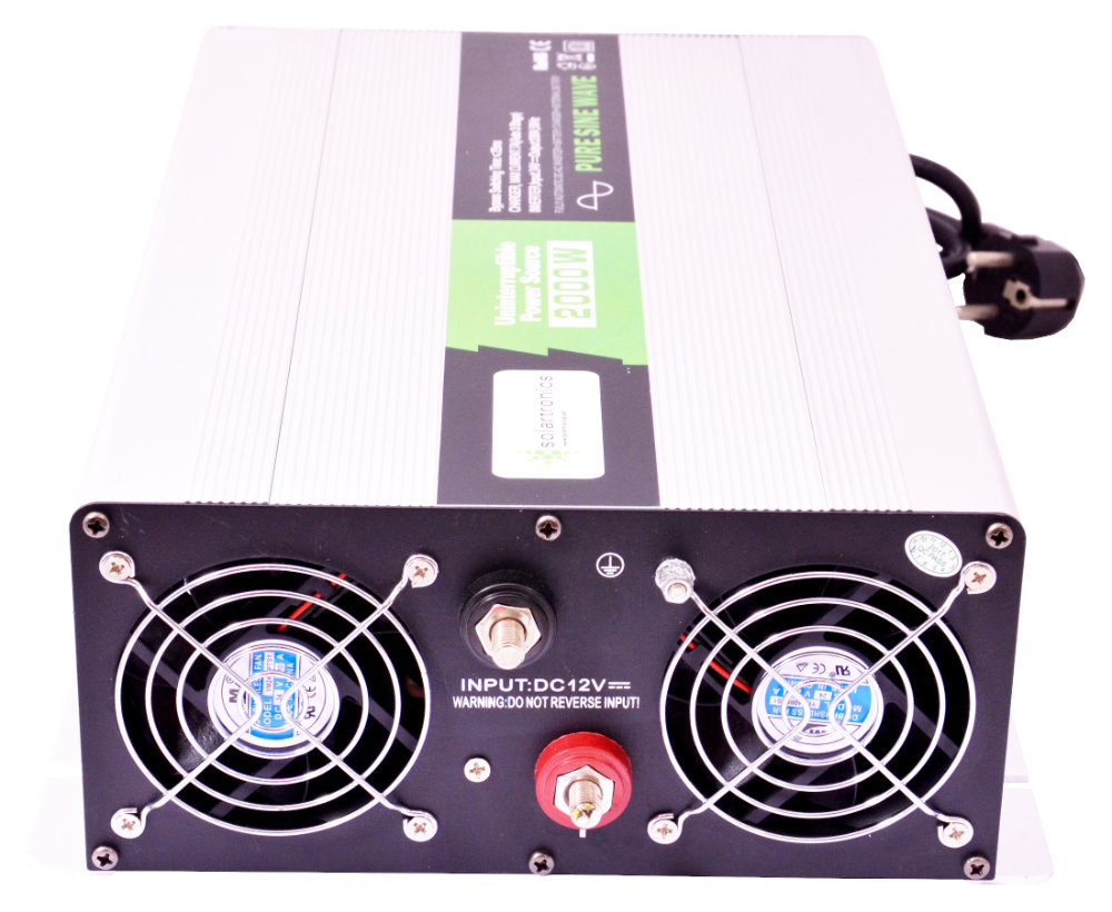 Solartronics Spannungswandler NPS200012V 2000W/4000W USV reiner Sinus mit 10A Laderegler