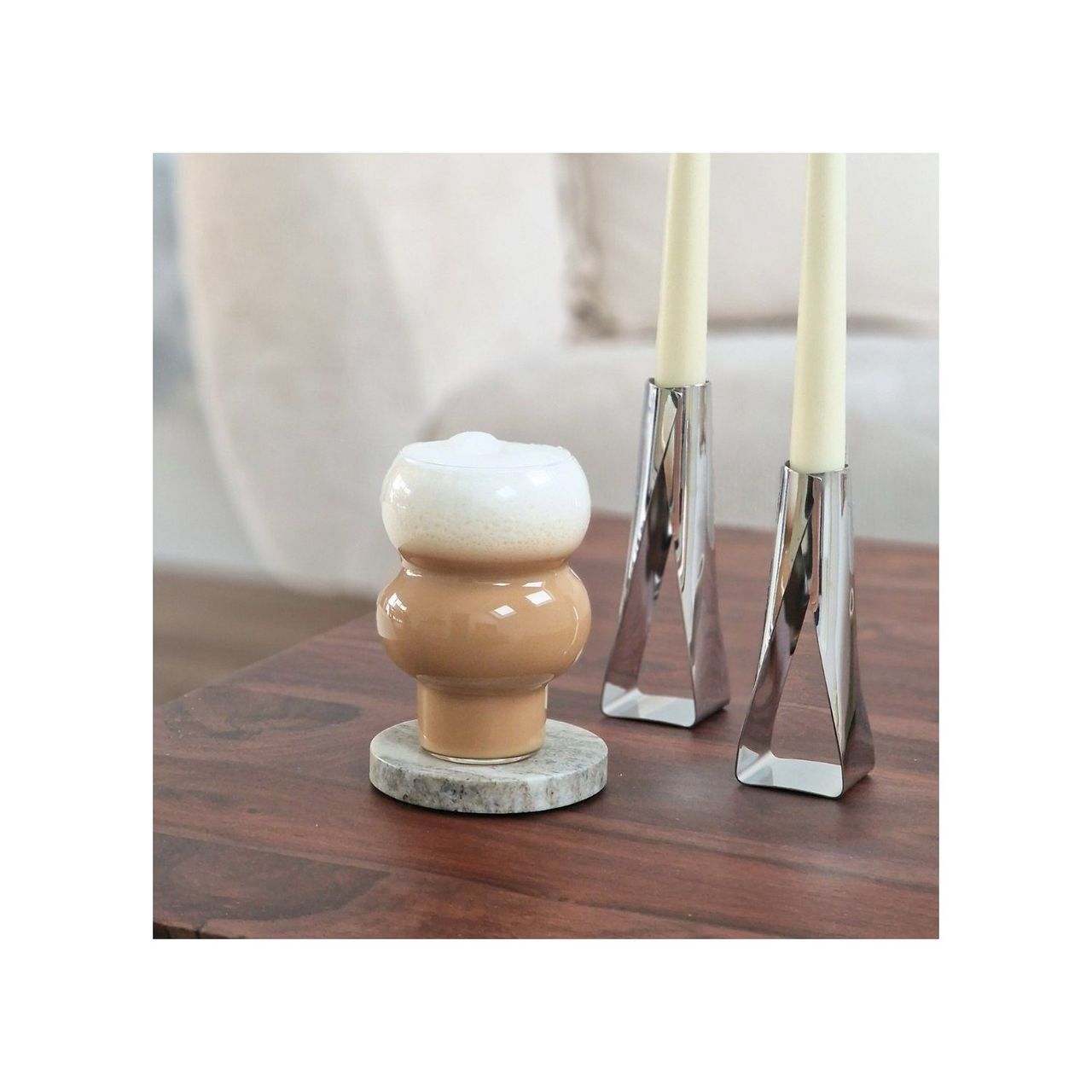 ZOHA 2er Set Glas Two Bubble Cocktail- 535ml - Heißgetränke Kaffeeglas, Borosilikatglas