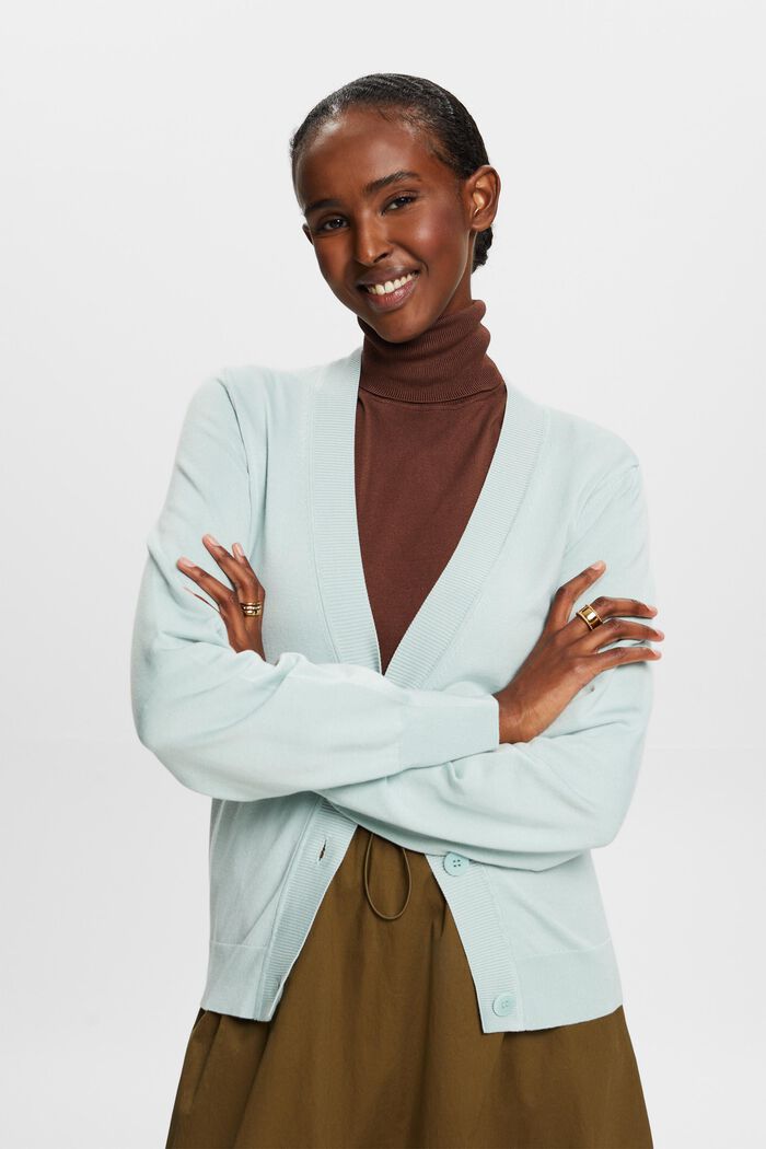 Basic Cardigan mit V-Ausschnitt