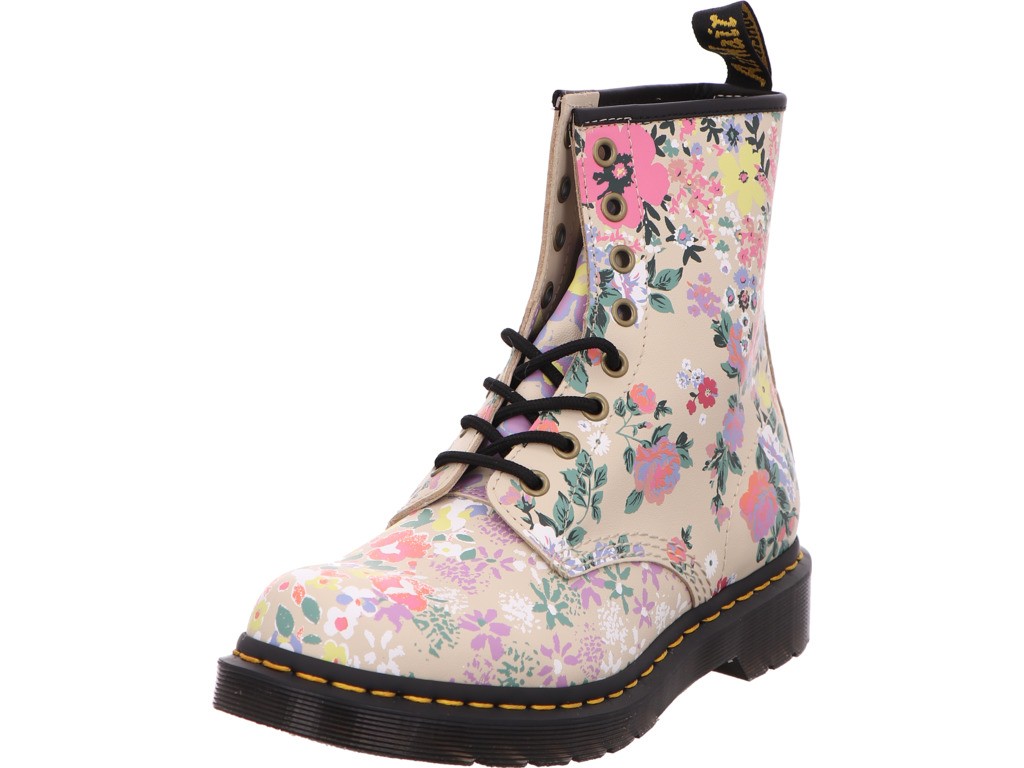 DR. MARTENS Stiefeletten beige Schnürstiefel Boots Damen Beige-Bunt 146