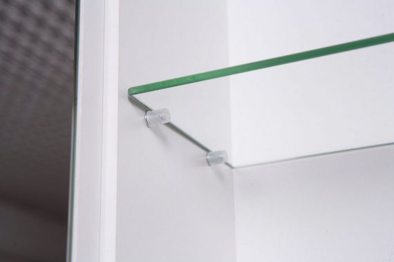 Schildmeyer Spiegelschrank Verona Breite 90 cm, 3-türig, 2 LED-Einbaustrahler, Schalter-/Steckdosenbox