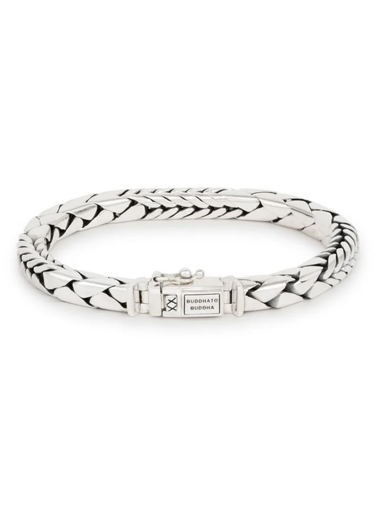 Pulsera de plata de eslabones mixtos Buddha to Buddha George
