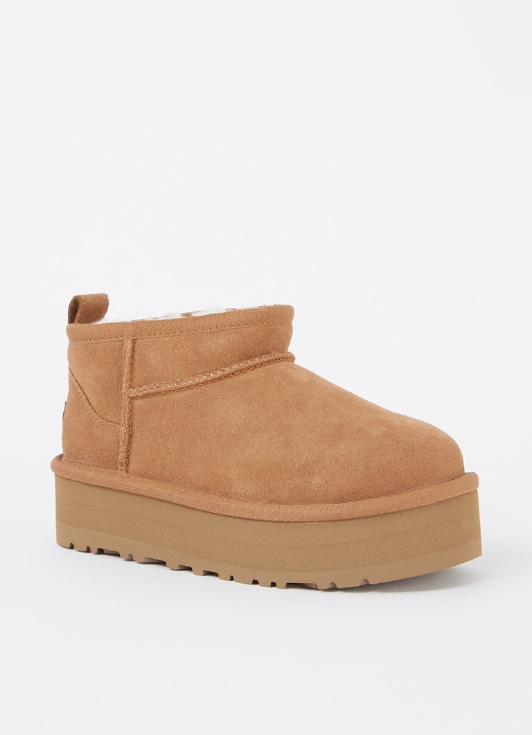 Ghete cu platformă UGG Classic Ultra Mini Suede