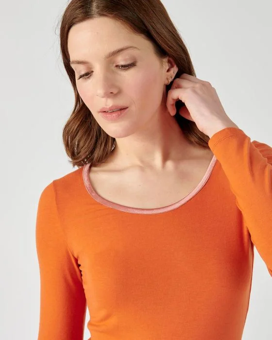 T-shirt Thermolactyl Sensitive biais satin, manches longues