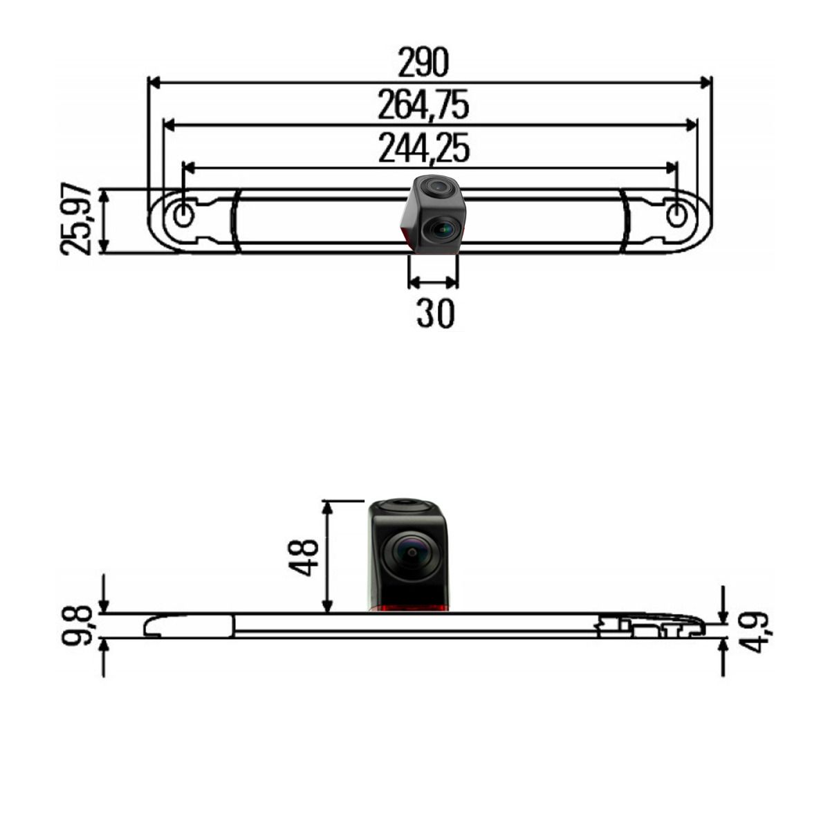 Maxxcount Sunlight 3. Bremsleuchte Dual Bremsleuchtenkamera