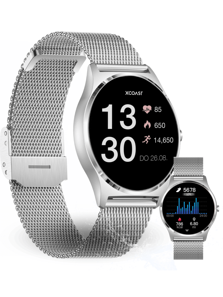 XCOAST Smartwatch  JOLI XC PRO in Silber günstig kaufen onesize