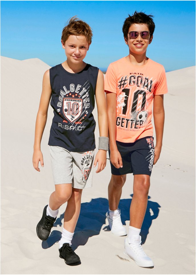 Jungen T-Shirt + Tanktop + Bermudas (4-tlg. Set)