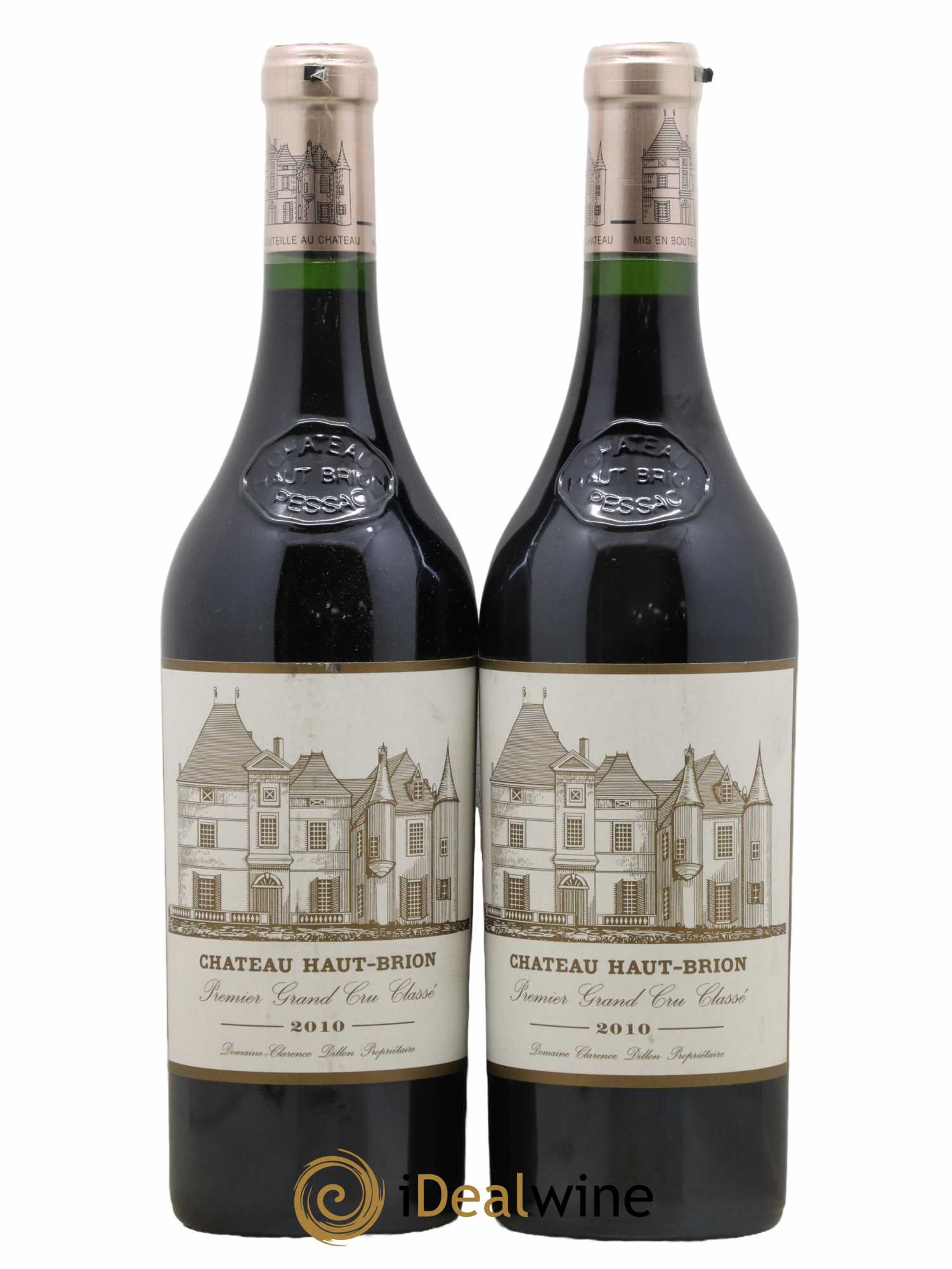 Château Haut Brion 1er Grand Cru Classé  2010 - Lot de 2 Bouteilles