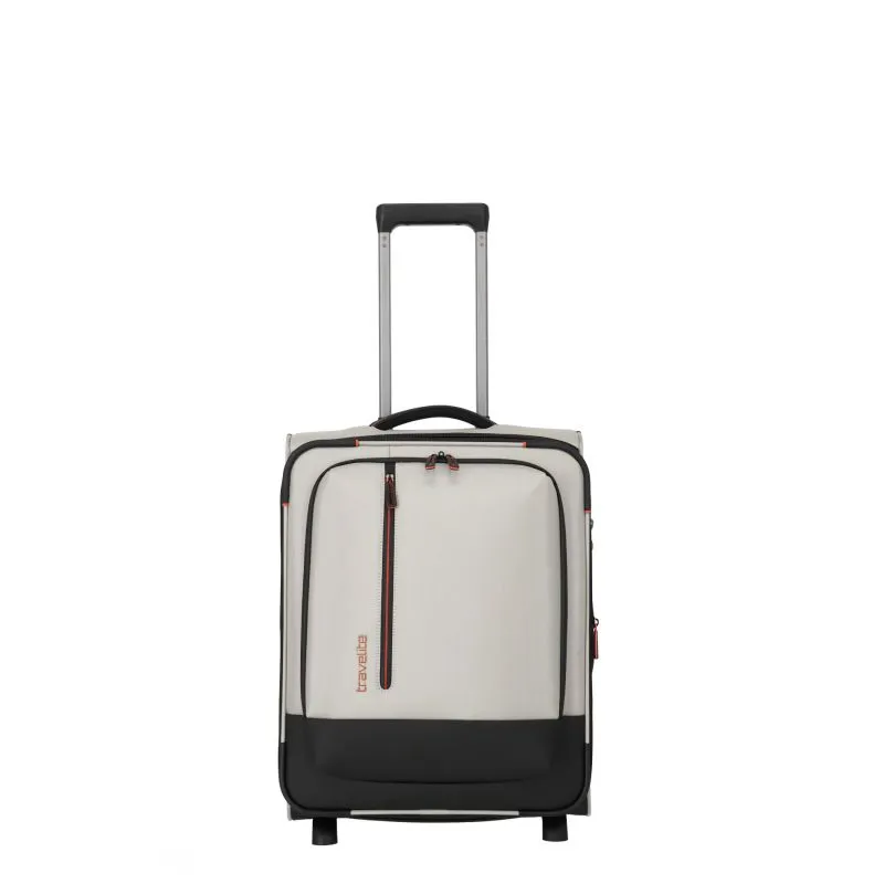 Travelite CROSSLITE Bordtrolley S mit 2 Rollen (54 cm) - Natur
