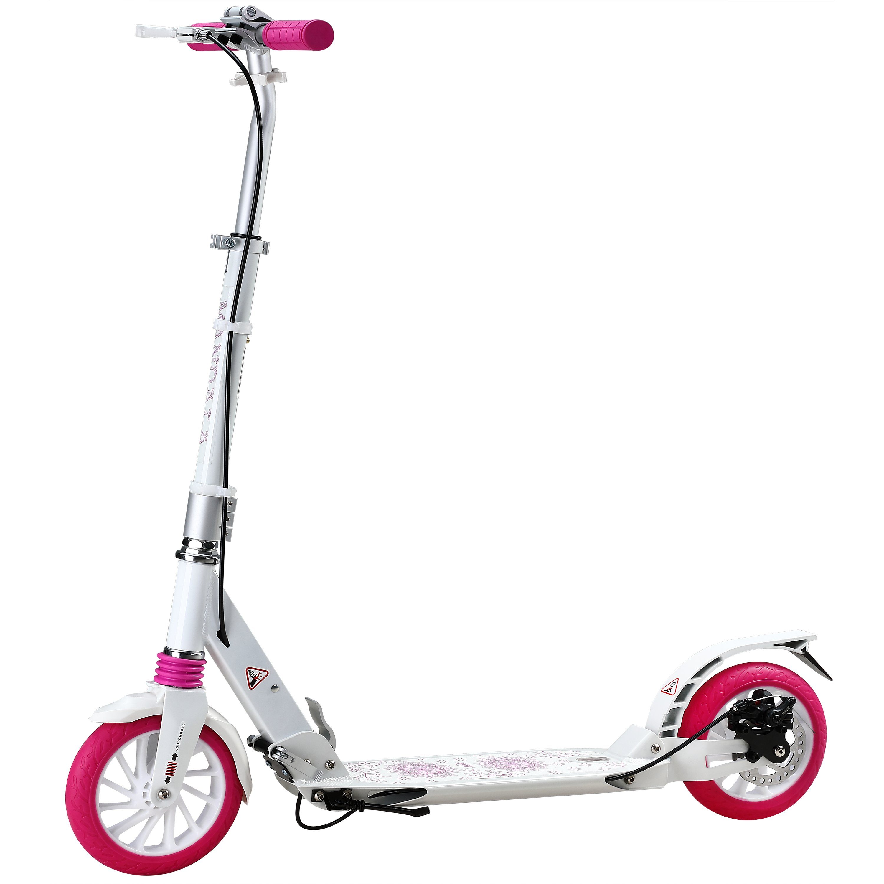 Spielwerk Stuntscooter Mandala, (1 tlg), klappbar ABEC 9 Höhenverstellbar Doppelfederung City Roller