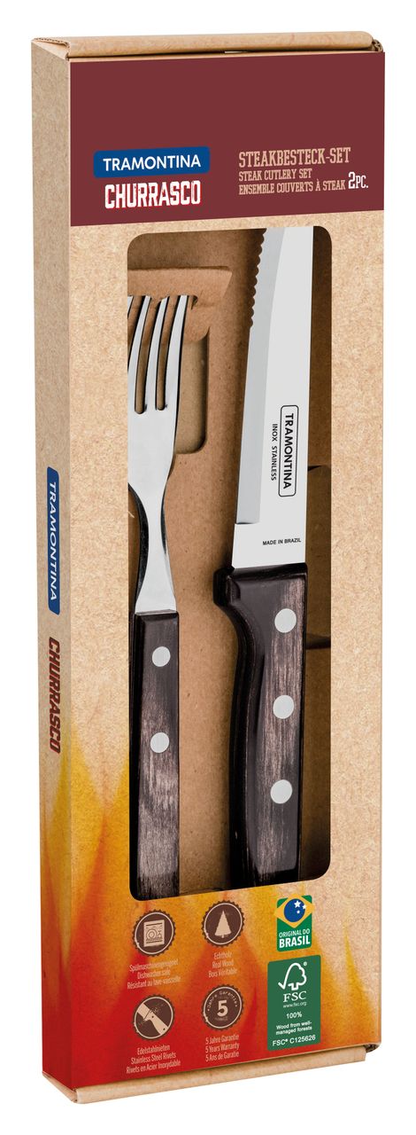 Tramontina 2-tlg. Steakbesteck-Set 