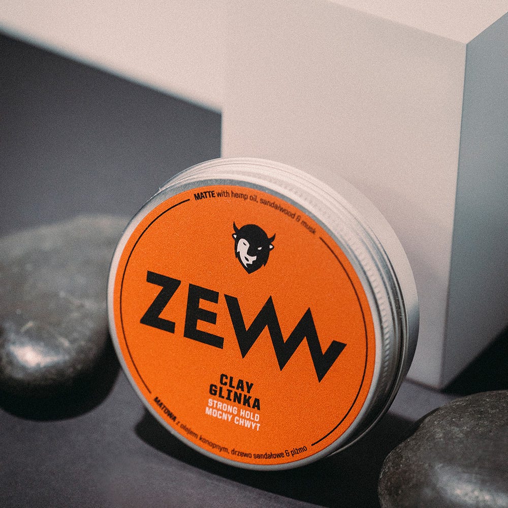 ZEW for Men Matt Clay strong hold Hemp Oil 100 ml