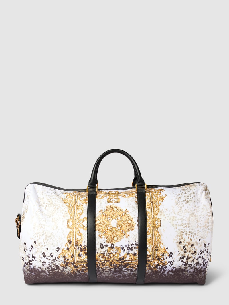 Weekender mit Label-Detail Modell 'KING' in gold