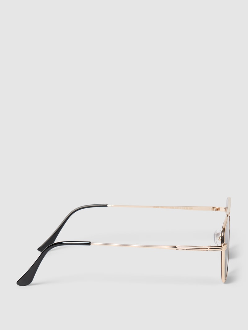 Sonnenbrille mit geradem Steg Modell 'Denver' in gold