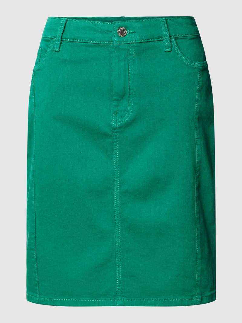 Jeansrock mit Viskose-Anteil in grasgrün