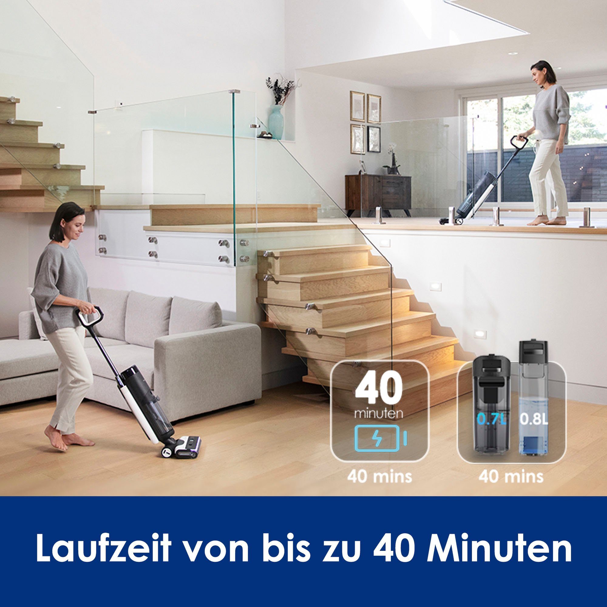 Tineco Nass-Trocken-Akkusauger Floor One S7 Premium, 230 W, beutellos