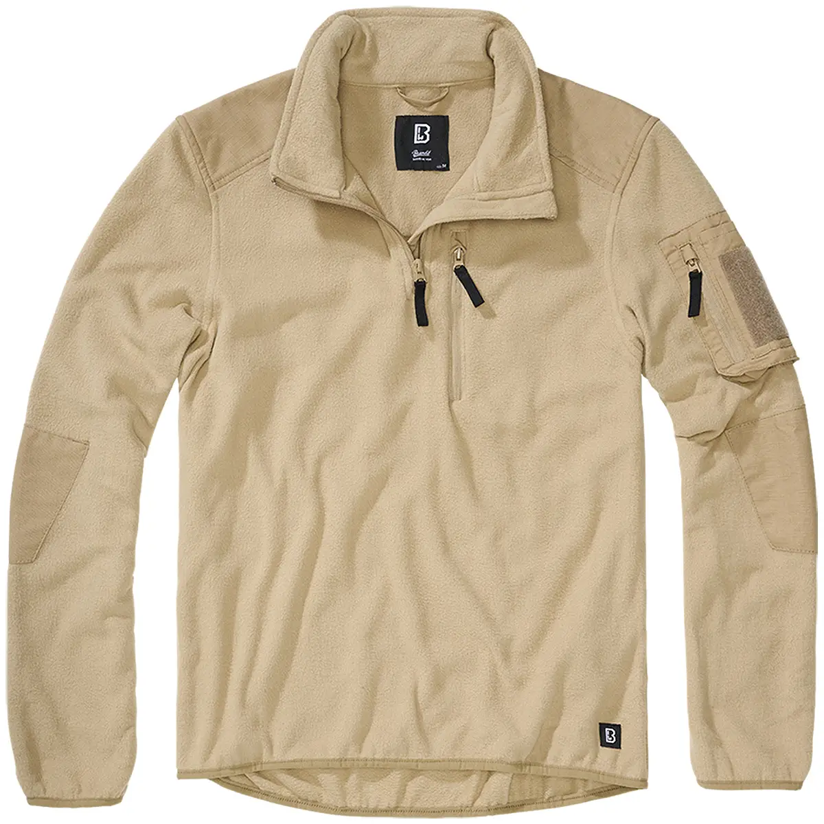 Brandit Fleece Troyer Ripstop camel