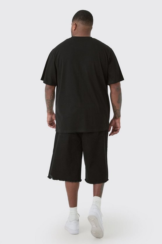 Plus Basic Rundhals T-Shirt