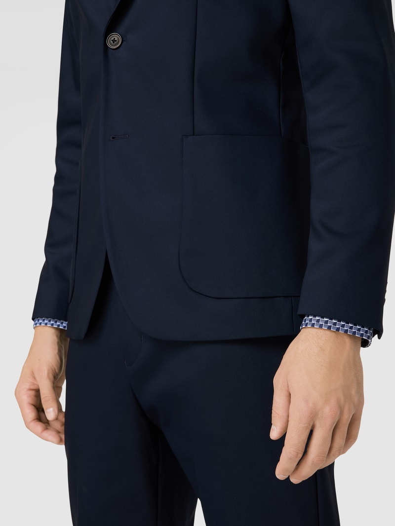 Sakko mit Brusttasche in marineblau