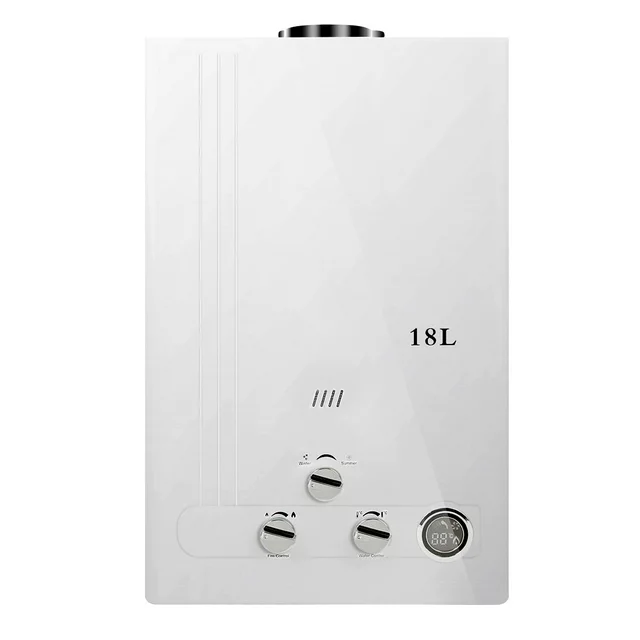 TCMT 18L Liquid Propane Tankless Water Heater 4.8 GPM LPG Instant Hot Boiler with Digital Display