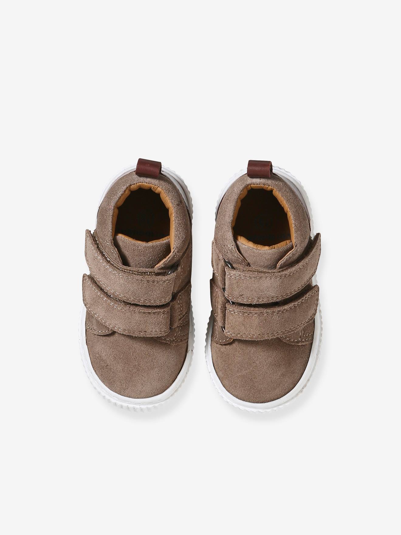 Vertbaudet Jungen Baby Boots, Klettverschluss - karamell
