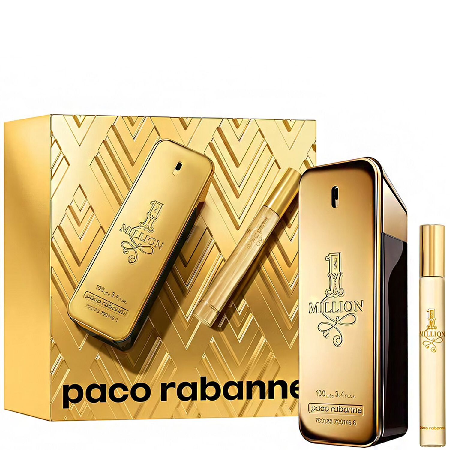 Paco Rabanne 1 Million Coffret Eau de Toilette 100 ml + Vapo Voyage 10 ml