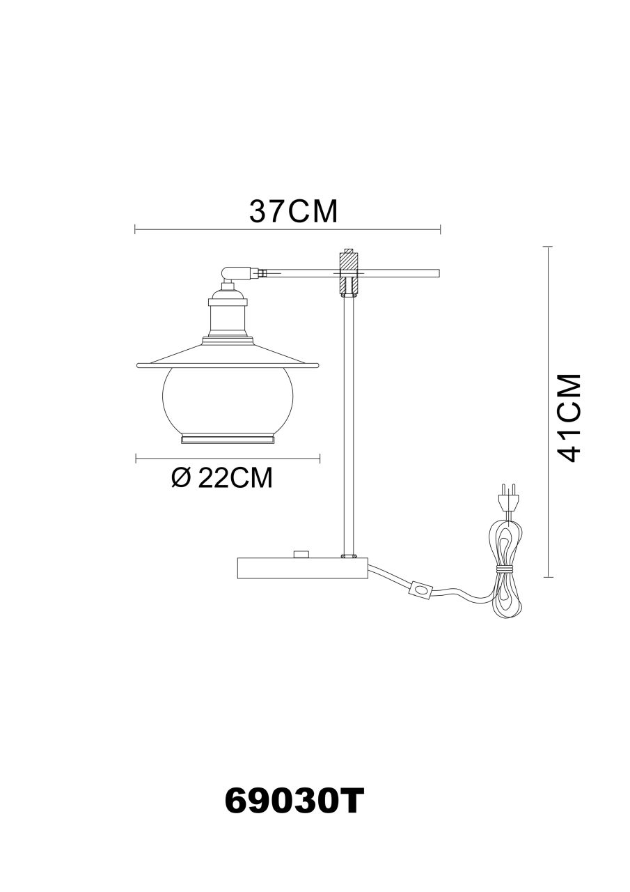 Globo Lighting - NEVIS - Tischleuchte Metall bronzefarben, 1x E27