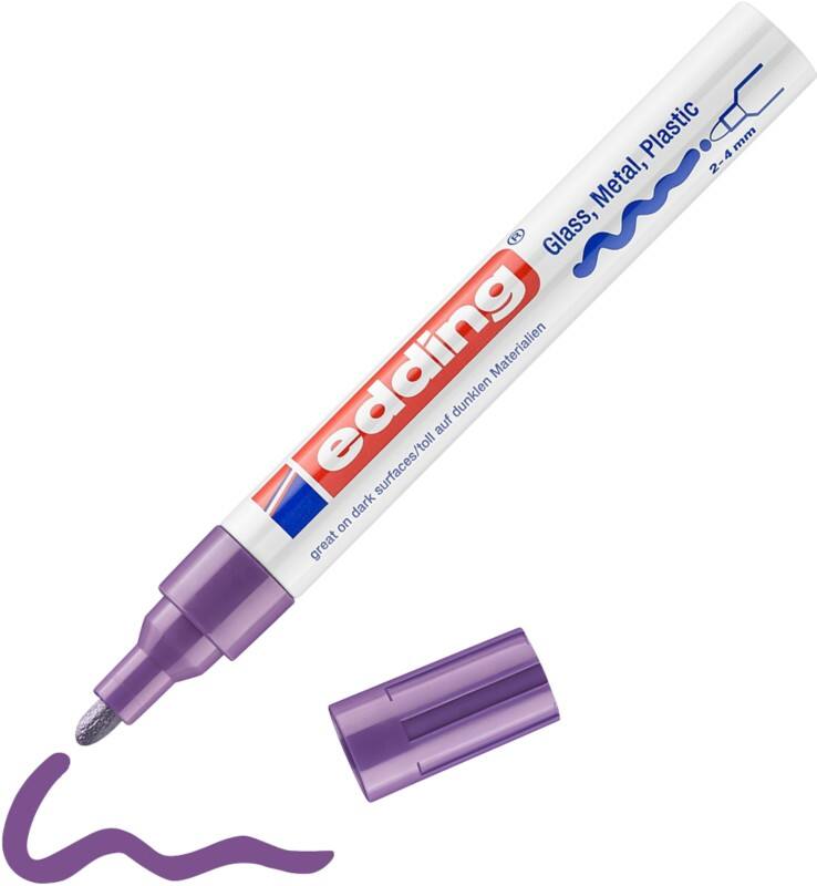 edding 750 Permanent Lackmarker Violet Mittel Rundspitze 2 - 4 mm