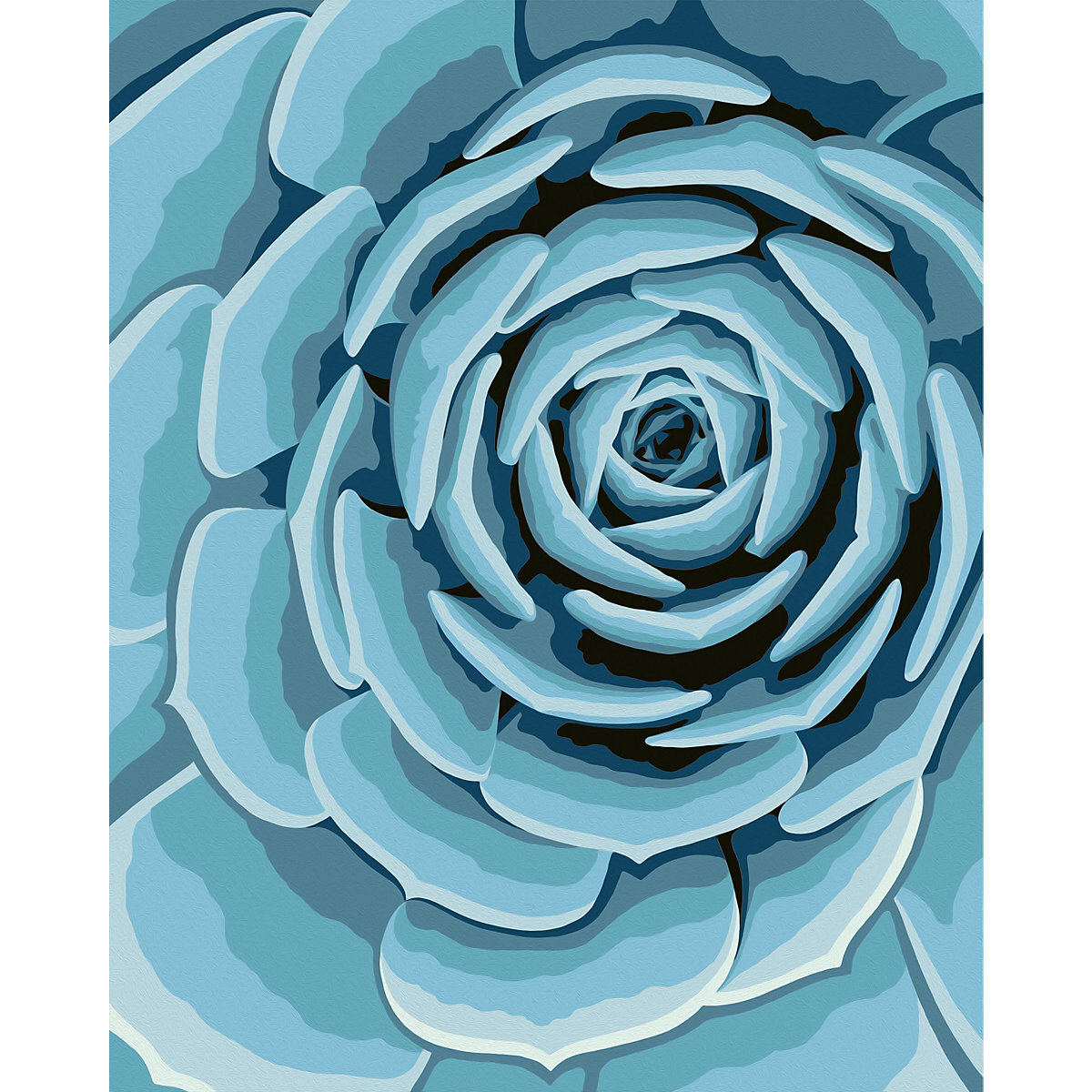 CreArt Malen nach Zahlen Botanical Blue