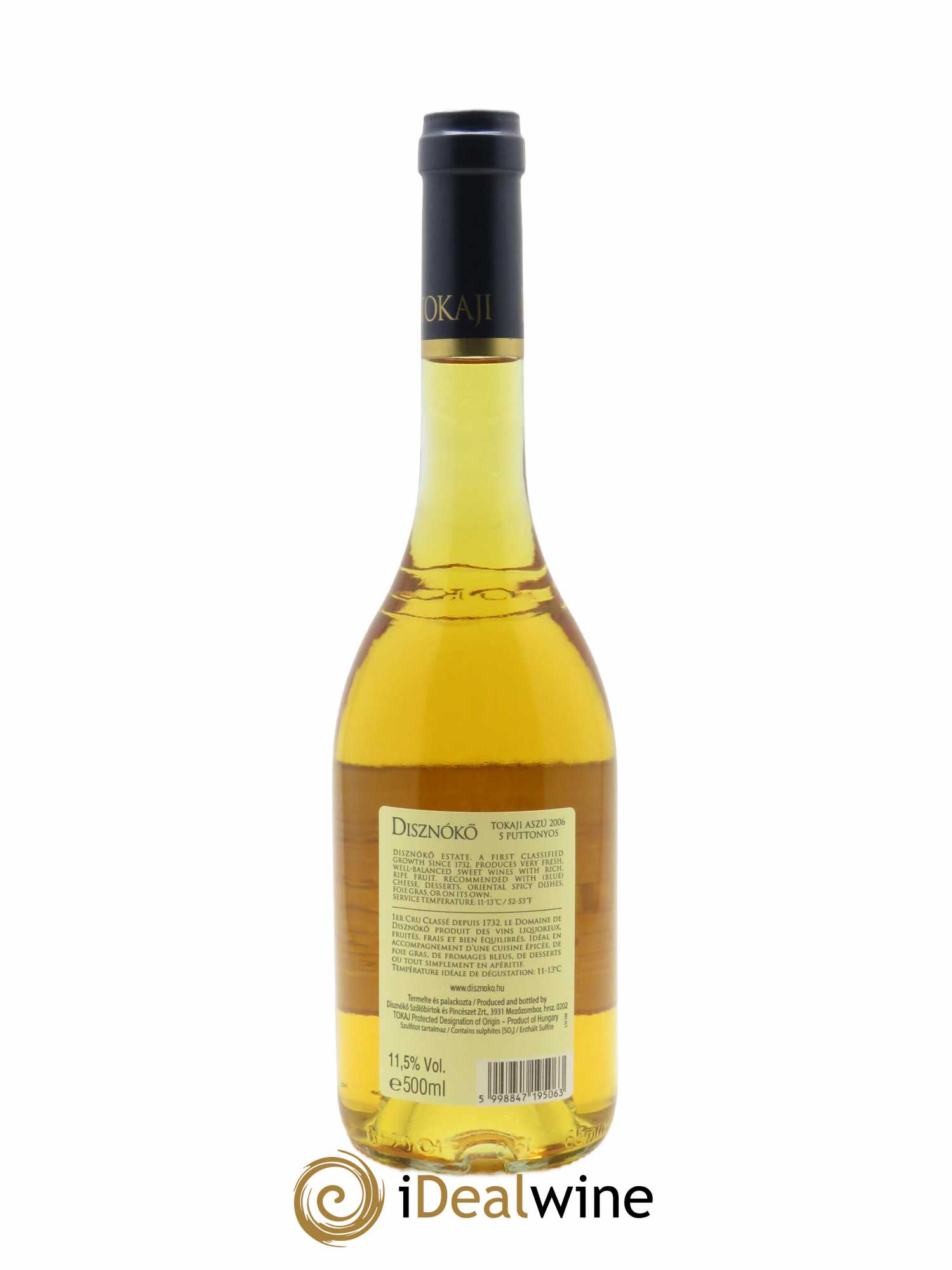 Tokaj Coffret 3 bouteilles 5 Puttonyos Vertical Collection n°2 Disznoko (Domaine)   - Lot de 1 Bouteille
