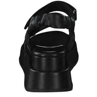 Mjus Plus Keilsandale in schwarz