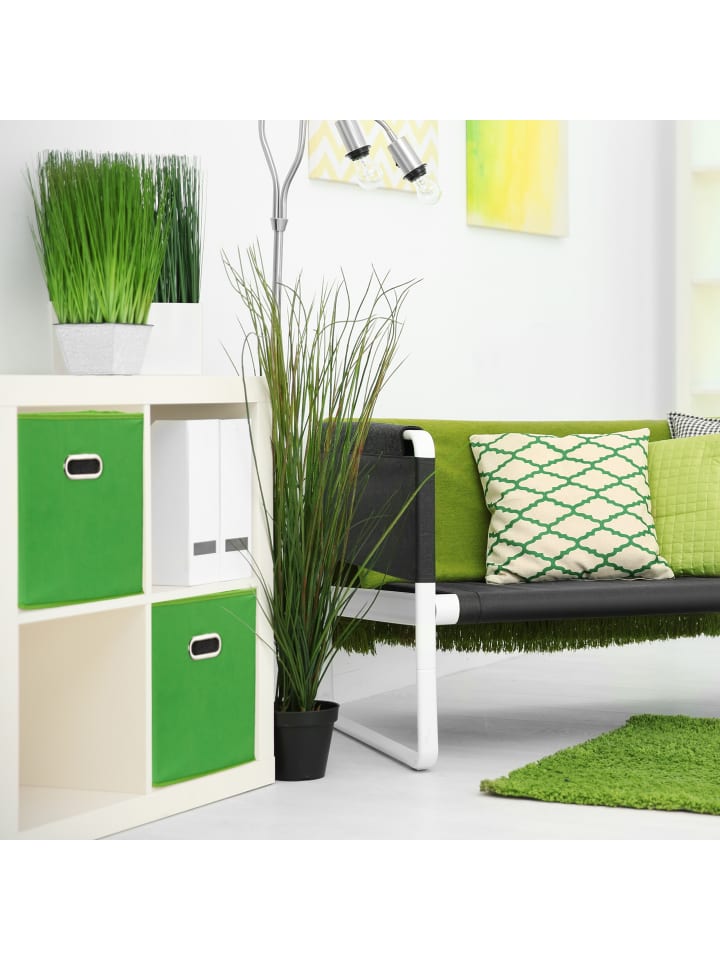 relaxdays 4 x Aufbewahrungsbox in Beige - (B)30 x (H)30 x (T)30 cm günstig kaufen onesize