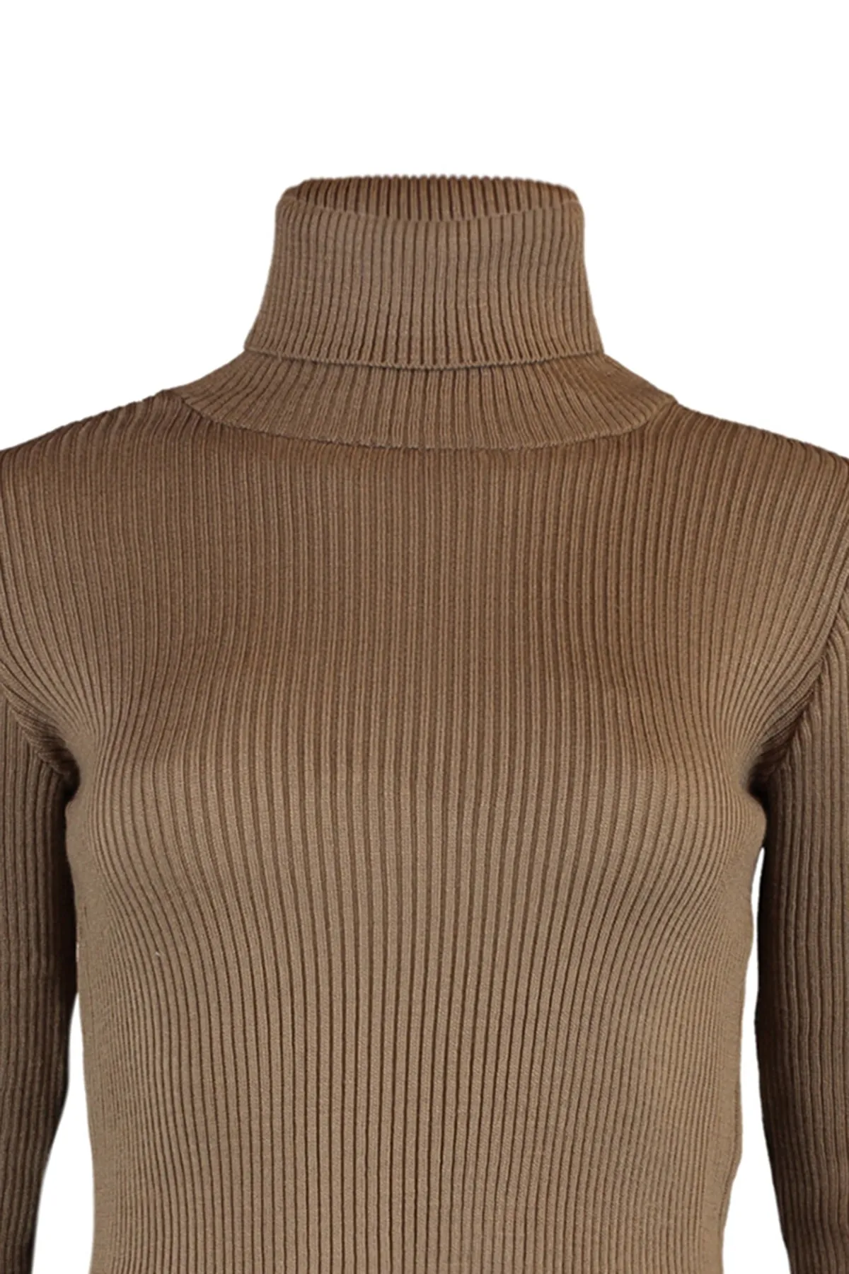 Trendyol Collection  Brauner Basic Rollkragenpullover TWOAW21KZ1279