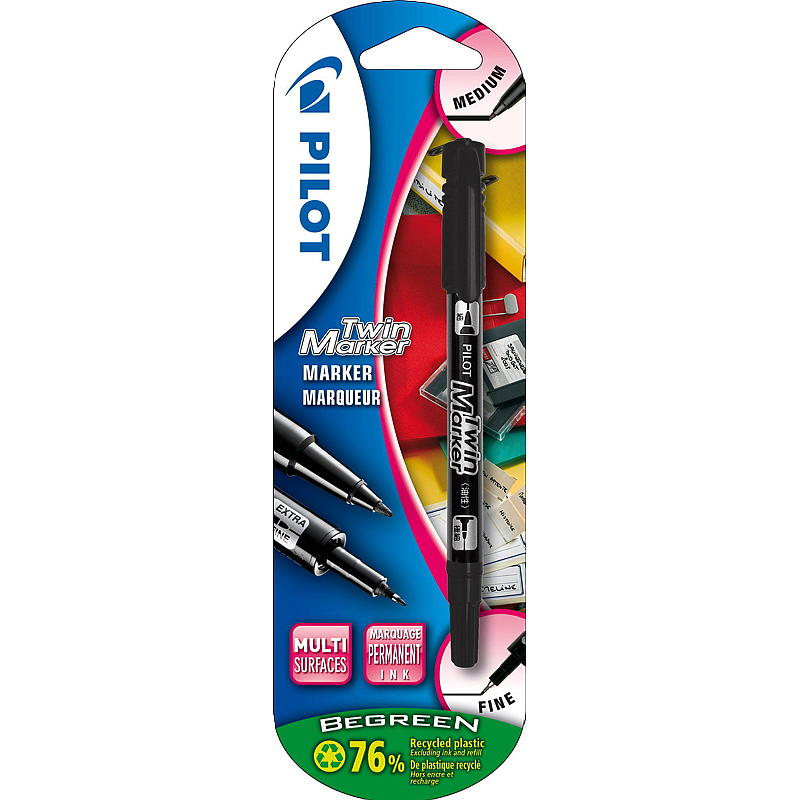 Pilot Merkepenn Twin Marker Sort