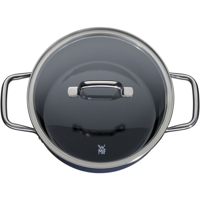 WMF Fusiontec Essential Bratentopf mit Deckel, 20cm Blueberry