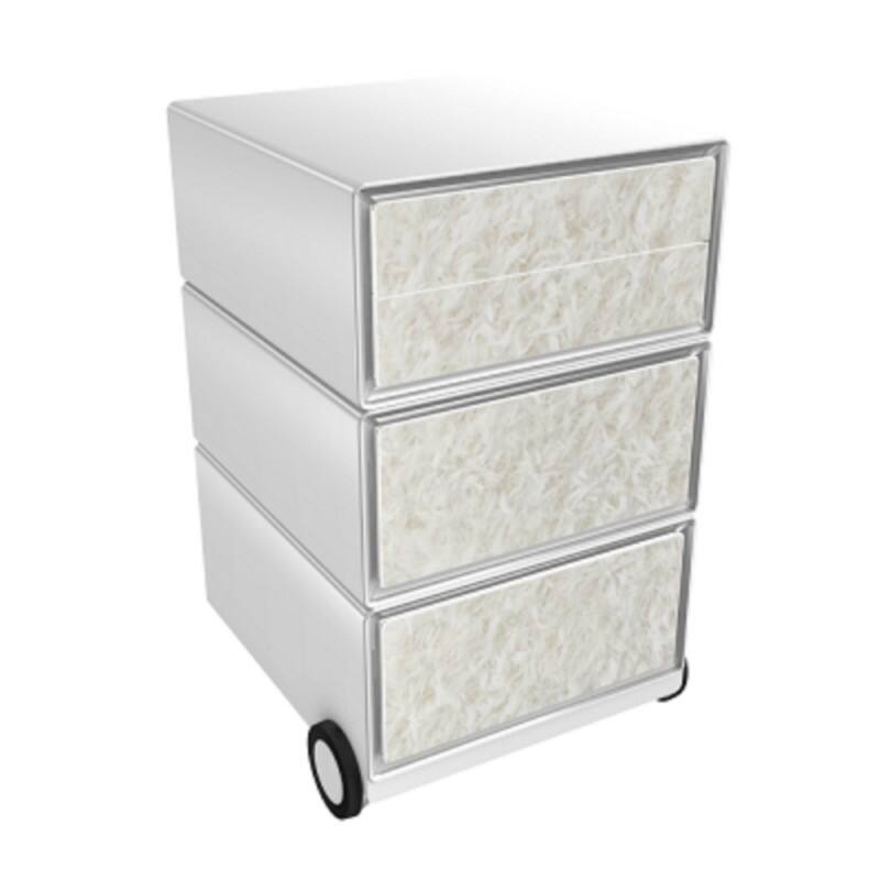 PAPERFLOW Rollcontainer easyBox 4 horizontale Schubladen 642x390x436mm PERSO DAUNE