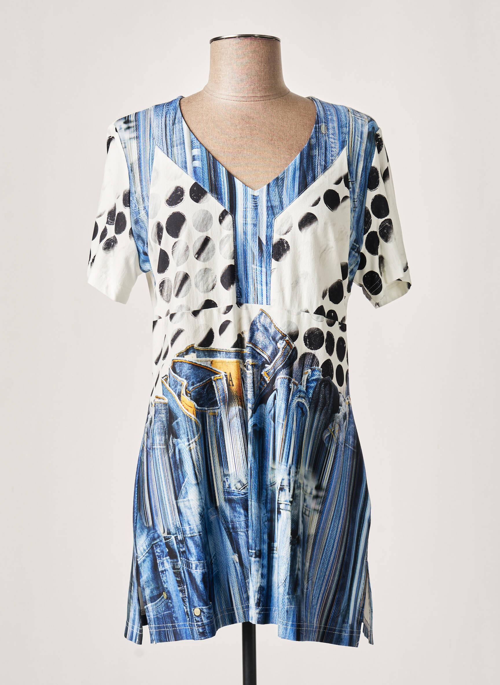 Impulsion Tuniquemanchecourte Femme couleur bleu
