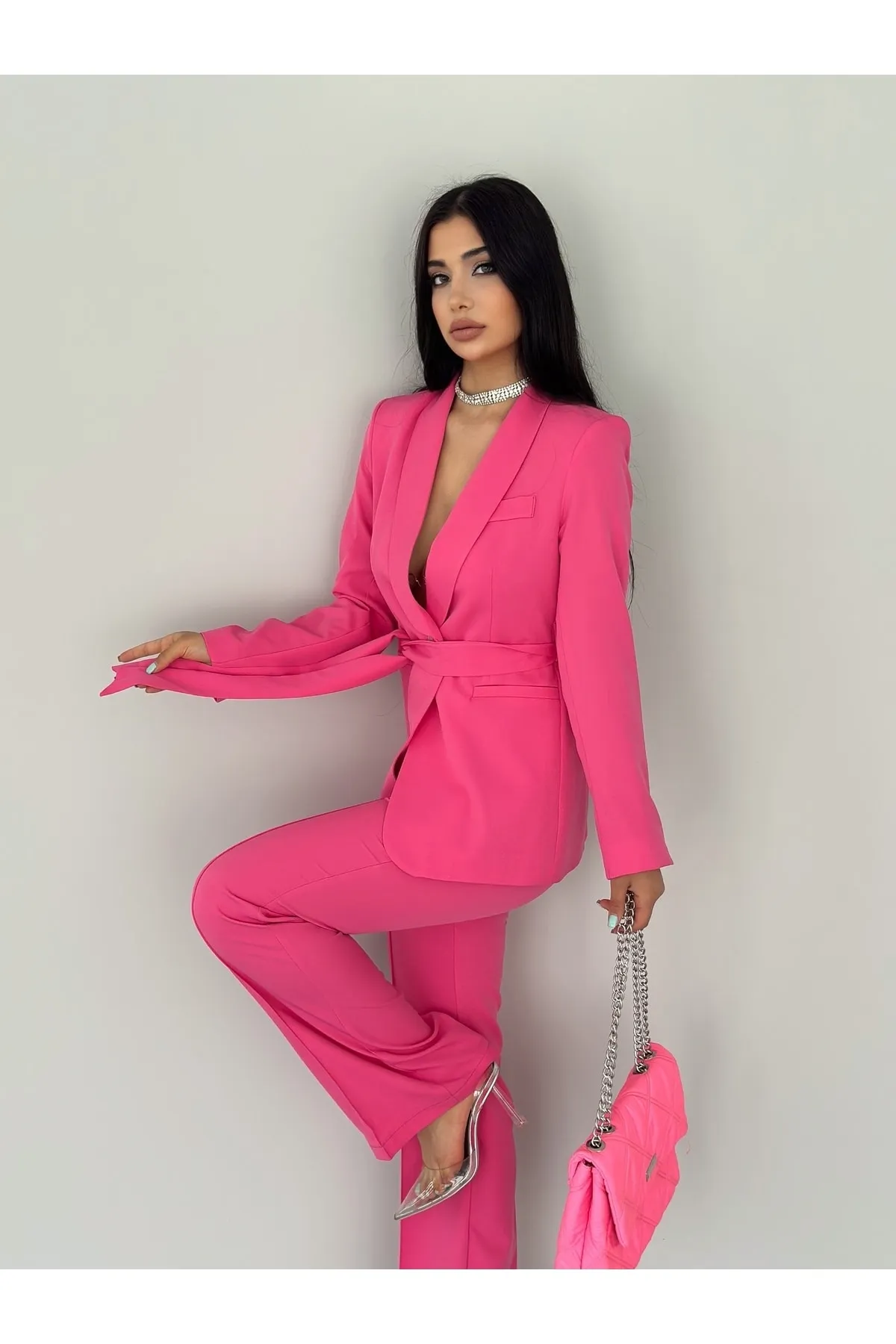 ZF BUTİK  Set aus Jacke und Hose mit Gürtel