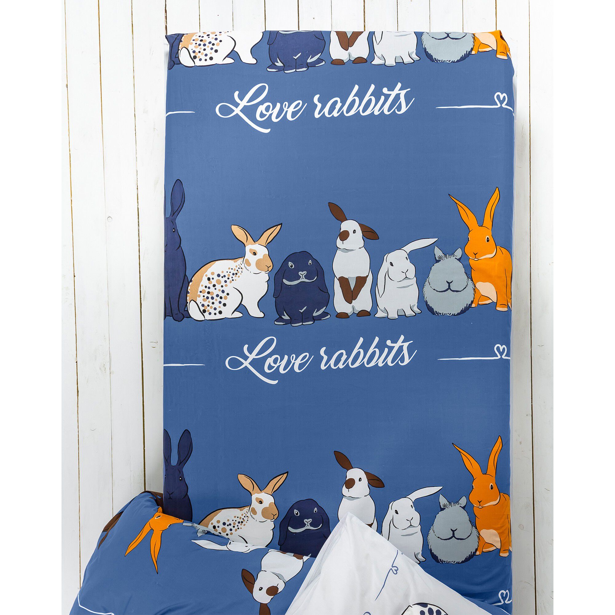 Linge de lit enfant Rabbit imprimé animaux 1 personne