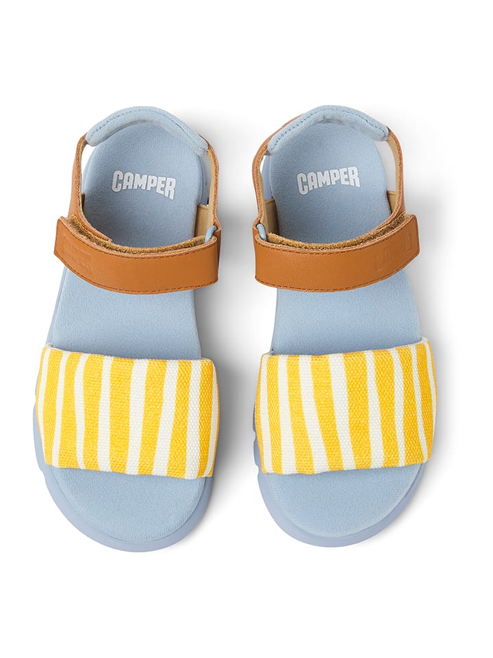 Camper Sandalen in Hellblau/ Hellbraun/ Gelb günstig kaufen