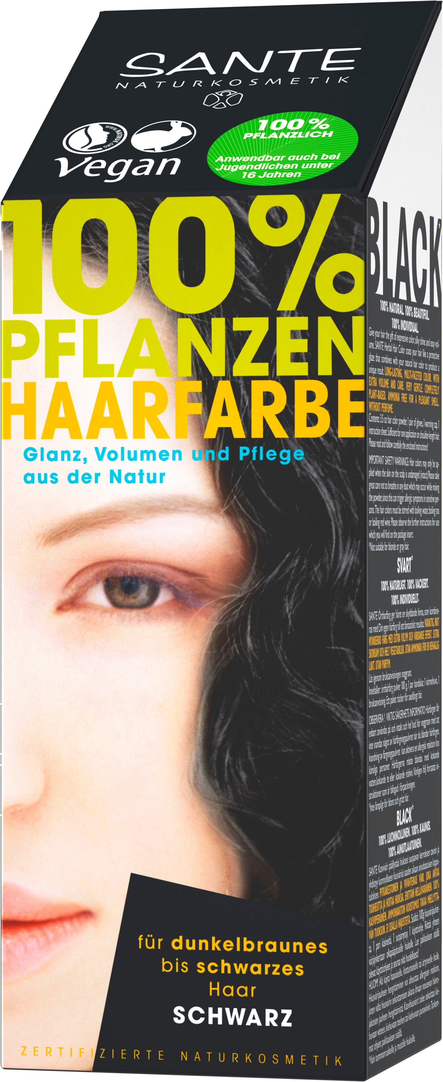 SANTE Haarfarbe Pflanzenhaarfarbe schwarz