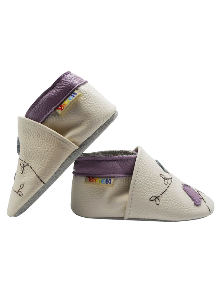 Yalion Leder-Krabbelschuhe 