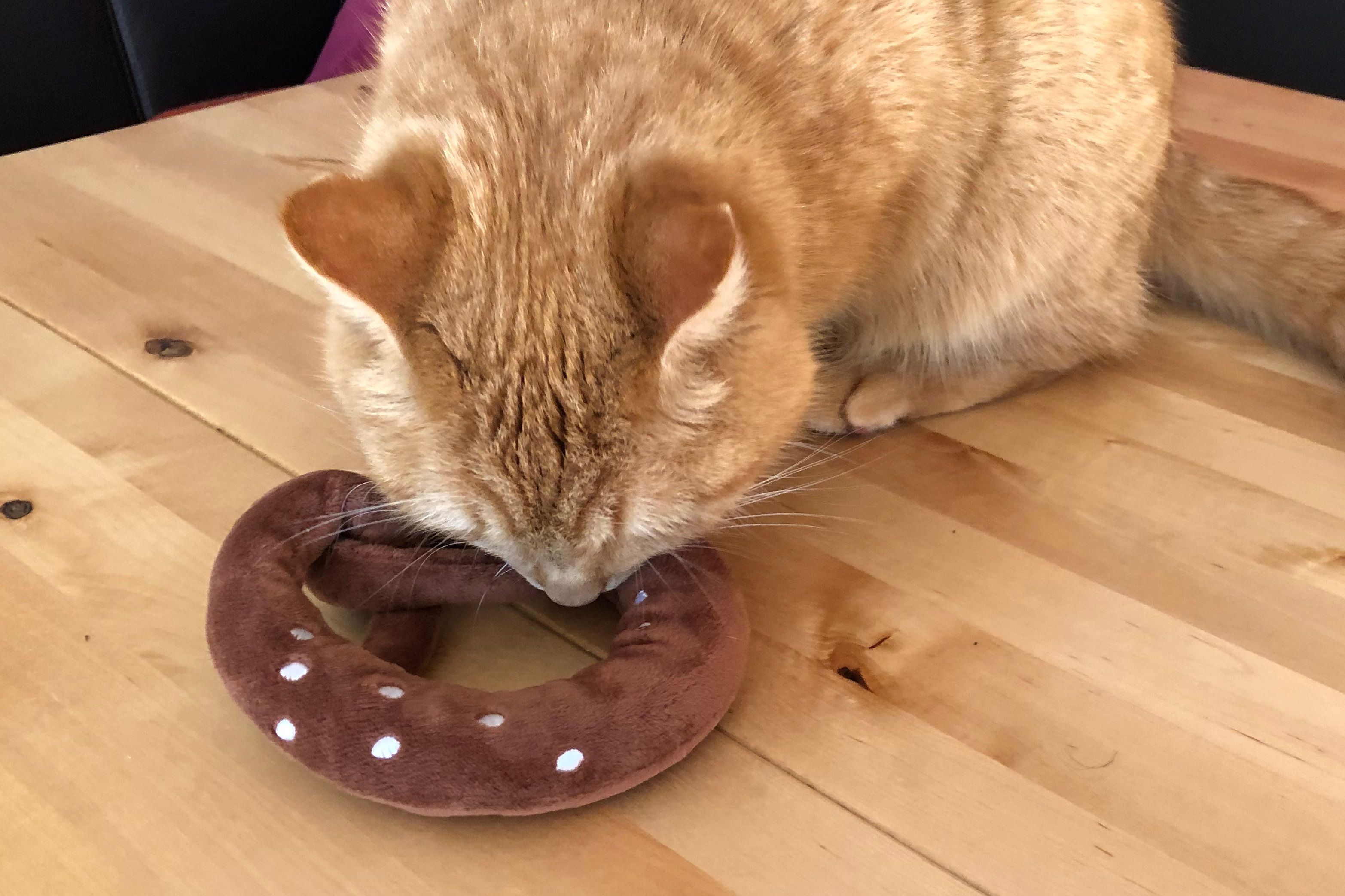Aumüller Baldrian & Catnipspielzeug Aumüller Spielkissen Brezel