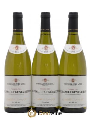 Meursault 1er Cru Genevrières Bouchard Père & Fils  2016 - Lot de 3 Bouteilles