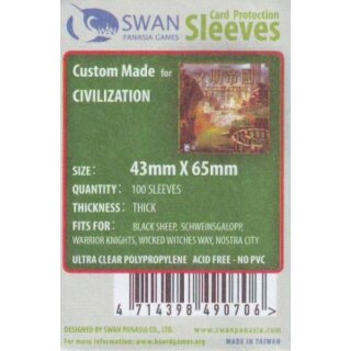 Swan Panasia Kartenhüllen 43mm x 65mm Premium (100)