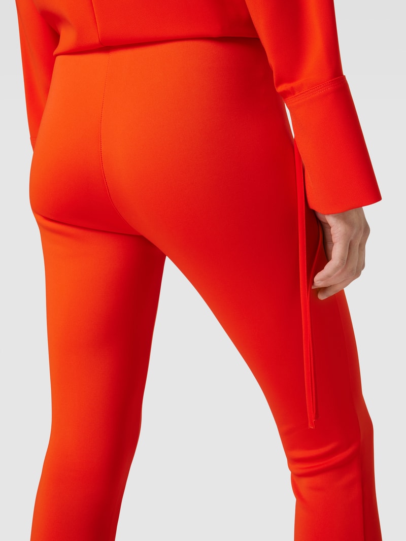Leggings mit elastischem Bund in rot