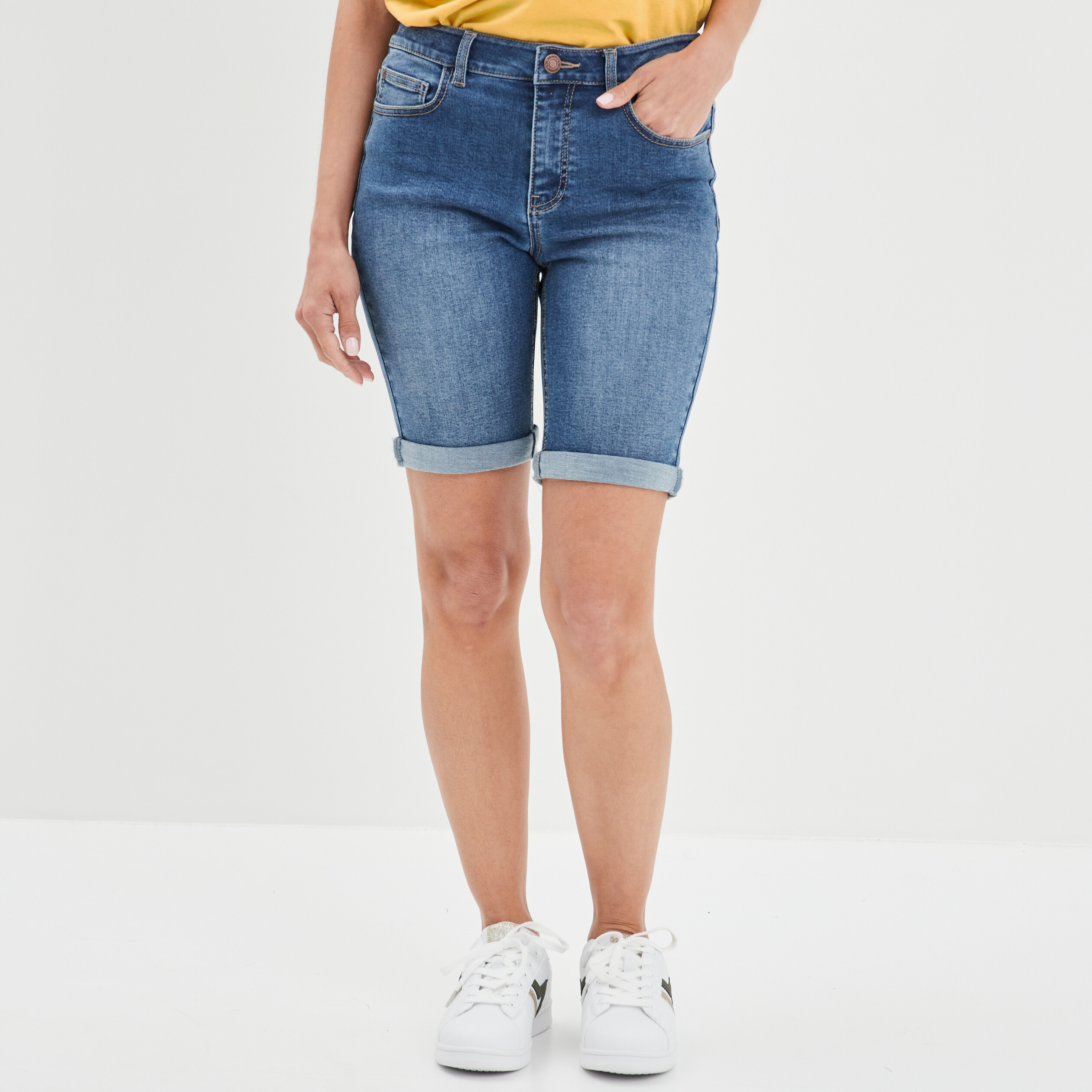 Berduma à ourlets denim stone femme | La Halle