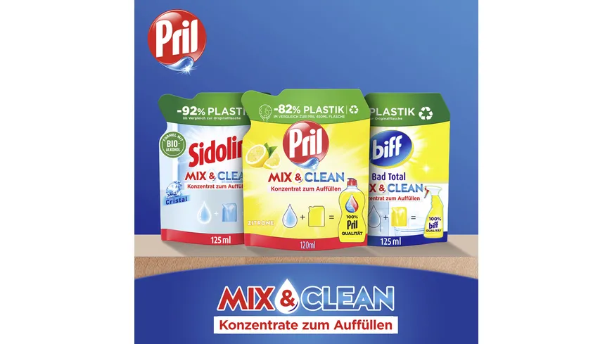 PRIL Handspülmittel Konzentrat Mix & Clean Zitrone 120 ml