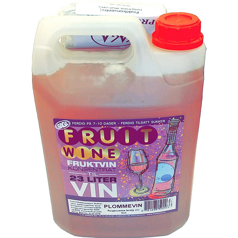 Saga Fruktvin Plomme m/sukker Saga